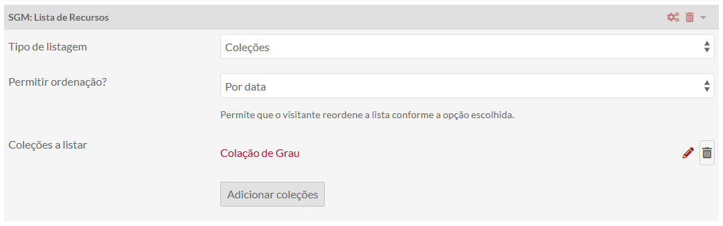 Ordem das páginas definida